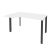 Стол эргономичный левый на П-образном м/к Onix O.MP-SA-2L 1380x980x750 (Тиквуд Темный/Белый Металл)
