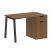 Стол письменный VR.SP-3-118.1.A 1180x720x750 (Серый/Белый Металл)