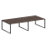 Рабочая станция Metal System Style БО.СМ-4.4 3200x1475x750 (Дуб Наварра/Серый металл)