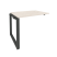 Наборный элемент рабочей станции на О-образном м/к Onix O.MO-1.NRS-1.7 980x720x750 (Тиквуд Темный/Белый Металл)
