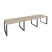 Стол переговорный Onix O.MO-PRG-3.2 3540x980x750 (Тиквуд Темный/Белый Металл)