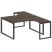 Рабочая станция криволинейная Metal System Style БО.РАС-СА-2.4 1600x2435x750 (Дуб Наварра/Серый металл)