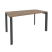 Стол рабочий на П-образном м/к Onix O.MP-SP-3.7 1380x720x750 (Тиквуд Темный/Белый Металл)