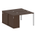 Рабочая станция с опорным шкафом-купе Metal System Style БП.РС-СШК-1.1 1410x1475x750 (Дуб Наварра/Серый металл)