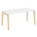 Стол рабочий на деревянных опорах Onix Wood OW.SP-4.8 1580x800x750 (Тиквуд Светлый/Дуб Темный)