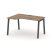 Стол рабочий эргономичный SN-5A.SPA-011(L) (1380х700/980х750) (Тиквуд Светлый/Металл Антрацит)