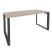 Стол рабочий на О-образном м/к Onix O.MO-SP-4.7 1580x720x750 (Тиквуд Темный/Белый Металл)