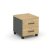 Тумба мобильная 2 ящика стандартные колеса SN.TM-001 (416х460х437) (Антрацит/Тиквуд Светлый)