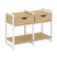 Тумба на регулируемых опорах наборная VR.L-TN-1.O 970x460x719 (Тиквуд Темный/Белый металл)