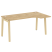 Стол эргономичный правый на деревянных опорах Onix Wood OW.SA-1R 1580x980x750 (Тиквуд Светлый/Дуб Темный)