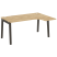 Стол эргономичный правый на деревянных опорах Onix Wood OW.SA-4R 1580x1180x750 (Тиквуд Светлый/Дуб Темный)
