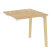 Стол-приставка к опорным элементам на деревянных опорах Onix Wood OW.SPR-0.8 780x800x750 (Тиквуд Светлый/Дуб Темный)