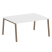 Стол для переговоров (1 столешница) на А-образном м/к Metal System Style БА.ПРГ-1.4 1600x1235x750 (Дуб наварра/Серый металл)