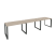 Рабочая станция на О-образном м/к Onix O.MO-RS-3.2.7 3540x720x750 (Тиквуд Темный/Белый Металл)