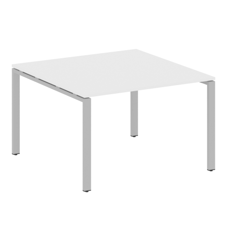 Переговорный стол 1 столешница Metal System Style БП.ПРГ-1.2 1200x1235x750 (Белый/Серый металл)