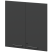 Фасады верхние Кортез KZF-28V 784x18x780 (Темный шимо/Графит)