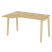 Стол эргономичный левый на деревянных опорах Onix Wood OW.SA-2L 1380x980x750 (Тиквуд Светлый/Дуб Темный)