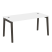 Стол руководителя на деревянных опорах Onix Wood Direct OW.SRR-4.8 1580x800x750 (Тиквуд Темный/Дуб Светлый)
