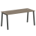 Стол письменный Metal System Style БА.СП-4 1600x720x750 (Дуб Наварра/Серый металл)