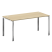 Стол рабочий руководителя на П-обр. м/к БП.СРР-4.8 1600x800x750 (Вяз Благородный/Нерж. Сталь)
