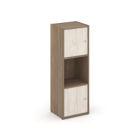 Стеллаж Locker Plus LK.K-001 408x350x1203 (Дуб Аризона | Денвер Светлый)