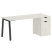 Стол письменный VR.SP-3-178.1.A 1780x720x750 (Серый/Белый Металл)