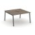 Рабочая станция 2-х сторонняя SN-4A.DRS-001 (980х1232х750) (Тиквуд Светлый/Металл Антрацит)