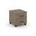 Тумба мобильная 2 ящика стандартные колеса SN.TM-001 (416х460х437) (Антрацит/Тиквуд Светлый)