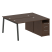 Рабочая станция с тумбой на А-образном м/к Metal System Style БА.РС-СТП-2.2 1612x1475x750 (Дуб наварра/Серый металл)
