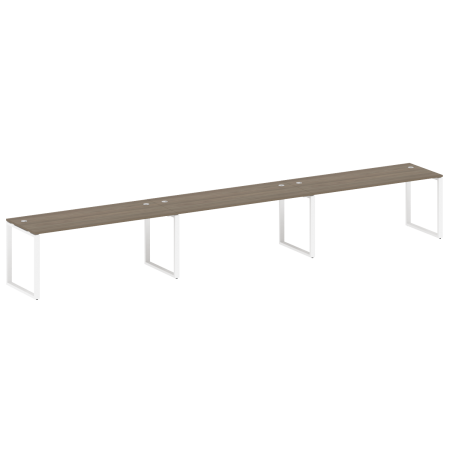 Рабочая станция Metal System Style БО.СМ-3.5 5400x720x750 (Вяз/Белый металл)