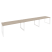 Рабочая станция на О-образном м/к Onix O.MO-RS-3.4.7 4740x720x750 (Тиквуд Темный/Белый Металл)