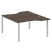 Рабочая станция криволинейная Metal System Style БП.РАС-СА-2.2 1400x1835x750 (Дуб Наварра/Серый металл)