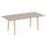 Стол переговорный на деревянных опорах Onix Wood Direct OW.PRG-19 1980x980x750 (Тиквуд Темный/Дуб Светлый)