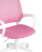 Кресло офисное TopChairs ST-BASIC-W розовый крестовина пластик белый (Компьютерное кресло ST-BASIC-W розовый)