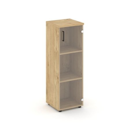 Шкаф средний узкий SN.STU-205(R) (400х400х1203) (Тиквуд Светлый/Прозрачный)