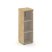 Шкаф средний узкий SN.STU-205(R) (400х400х1203) (Антрацит/Тиквуд Светлый/Прозрачный)