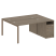 Рабочая станция с опорной тумбой Metal System Style БП.РС-СТП-2.3 1812x1475x750 (Дуб Наварра/Серый металл)