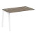 Проходной наборный элемент рабочей станции Metal System Style БА.ПРС-СП-1.2 1200x720x750 (Дуб Наварра/Серый металл)