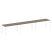 Рабочая станция на 3 раб. места Metal System Style БП.СМ-3.4 4800x720x750 (Дуб Наварра/Серый металл)