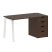 Стол письменный VR.SP-3-138.4.A 1380x720x750 (Серый/Белый Металл)