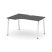 Стол рабочий эргономичный SN-6A.SPA-001(L) (1380х600/980х750) (Тиквуд Светлый/Металл Антрацит)