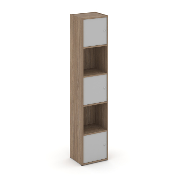 Стеллаж Locker Plus LK.K-007 408x350x1983 (Дуб Аризона | Серый)