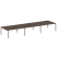 Рабочая станция на 6 раб. мест Metal System Style БП.СМ-6.5 5400x1475x750 (Дуб Наварра/Серый металл)