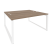 Рабочая станция на О-образном м/к Onix O.MO-D.RS-2.4.7 1580x1475x750 (Тиквуд Темный/Белый Металл)