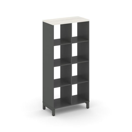 Каркас стеллажа 4 яруса SN.KS-420 (754х400х1615) (Антрацит/Дуб Наварра/Металл Антрацит)