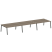 Рабочая станция на 6 рабочих места на А-образном м/к Metal System Style БА.СМ-6.5 5400x1475x750 (Дуб наварра/Серый металл)