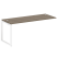 Проходной наборный элемент рабочей станции Metal System Style БО.ПРС-СП-1.5 1800x720x750 (Дуб Наварра/Серый металл)