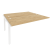Наборный элемент рабочей станции на м/к Onix O.M-2.NRS-4.8 1580x1635x750 (Тиквуд Темный/Белый Металл)
