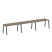 Рабочая станция на 3 рабочих места на А-образном м/к Metal System Style БА.СМ-3.3 4200x720x750 (Дуб наварра/Серый металл)