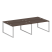 Рабочая станция Metal System Style БО.СМ-4.3 2800x1475x750 (Дуб Наварра/Серый металл)